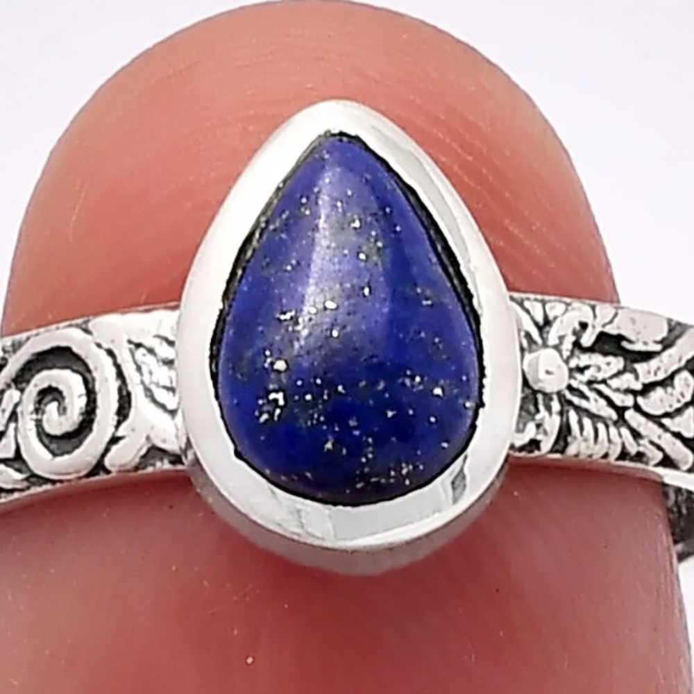 Lapis ring 7.5 - Picture 3 of 5